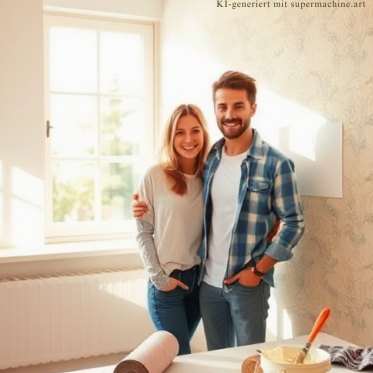 Tapezieren eines Zimmers